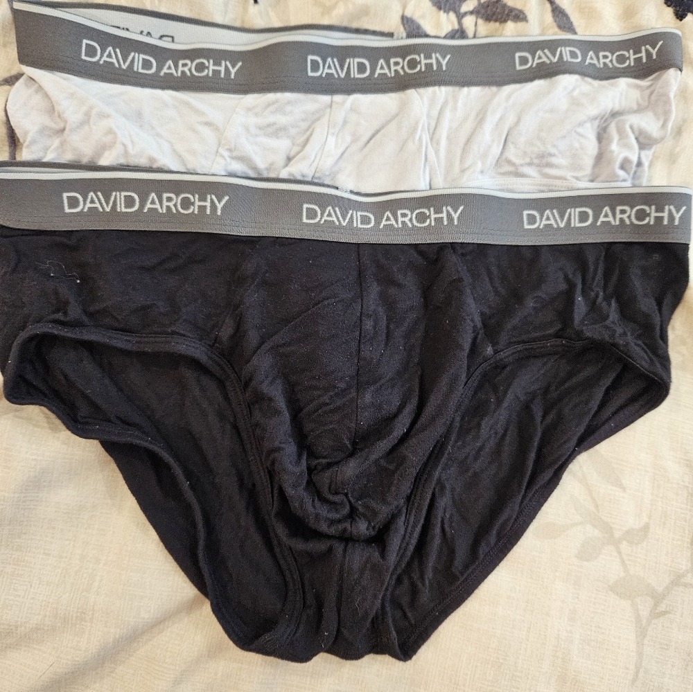 2 pair David Archy briefs. MEDIUM